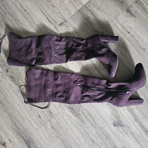 a.n.a Purple Over the Knee Boots
